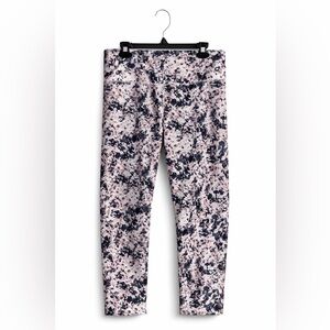 Balance Collection Capri Leggings High Waist Tie Dye Pink Black Large